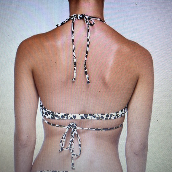 Roxy DVF crossover tri bikini top size Medium style 621822 - Picture 6 of 9